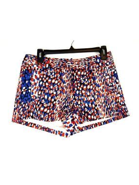 Bedo Femme Women's Abstract Print Shorts in Blue Red and Black Size Small